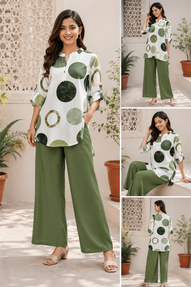 Green Casual 2-Piece Summer Outfit