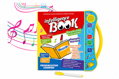 LALLAFY Interactive E-Book for Kids | Talking Learning Book with Voice & Touch Sensor | Educational Toy for 2–5 Years (Pen Included)
